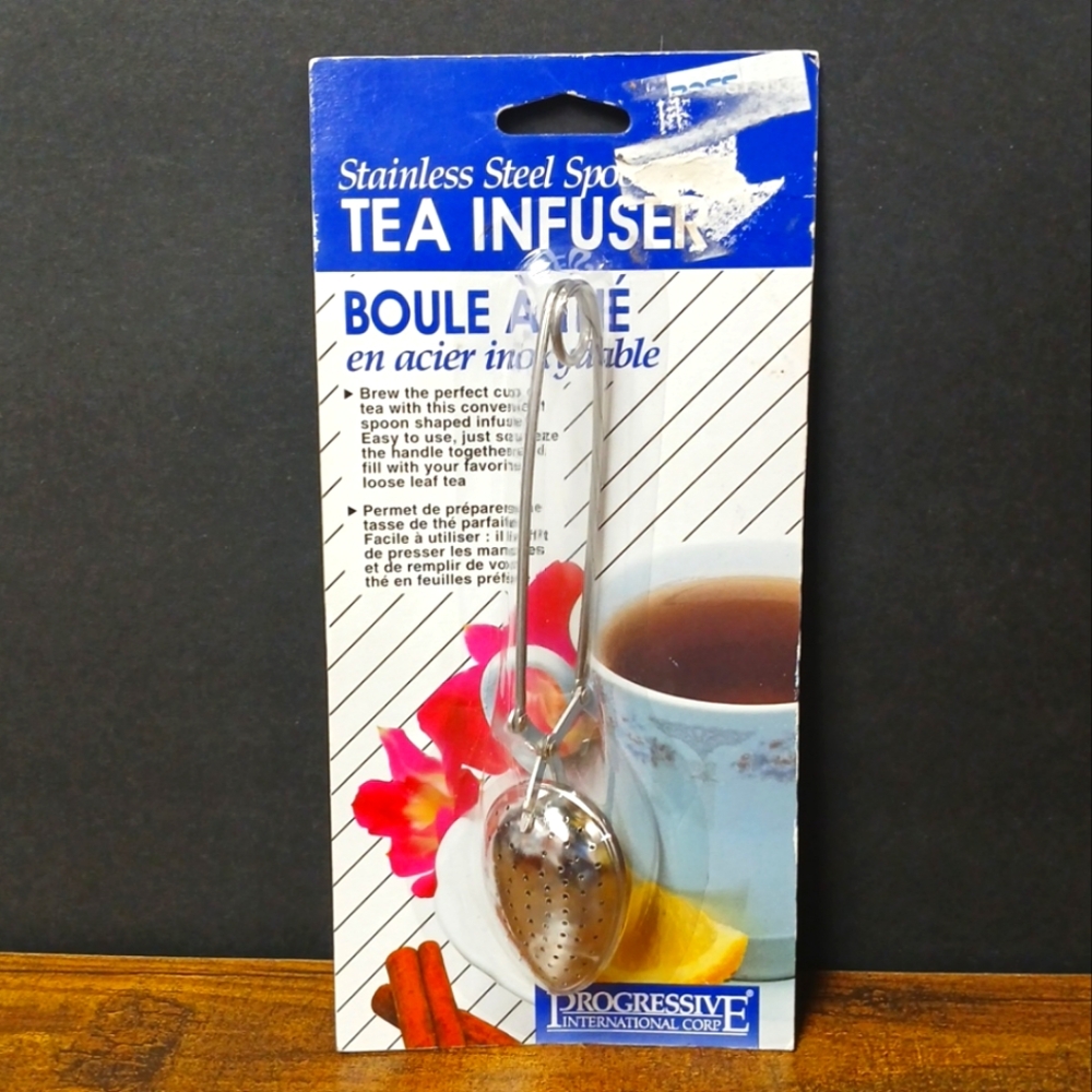 Vintage Stainless Steel Spoon TEA INFUSER, Progressive Int'l Corp